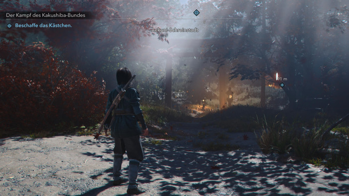 Naoe auf der PS5 Pro. (Bild: Ubisoft / Screenshot: Golem)